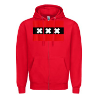 Red amsterdam flag souvenir heritage travel gift t shirt Zipper Hoodie - minhPixels