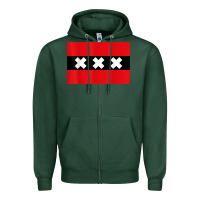 Sports Green amsterdam flag souvenir heritage travel gift t shirt Zipper Hoodie - minhPixels