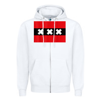 White amsterdam flag souvenir heritage travel gift t shirt Zipper Hoodie - minhPixels