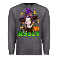 Charcoal Heather moody cow Premium Sweatshirt - Artiststas