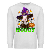 Oatmeal Heather moody cow Premium Sweatshirt - Artiststas