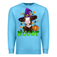 Ocean Blue moody cow Premium Sweatshirt - Artiststas
