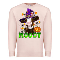 Pale Pink moody cow Premium Sweatshirt - Artiststas