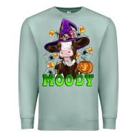 Seafoam moody cow Premium Sweatshirt - Artiststas