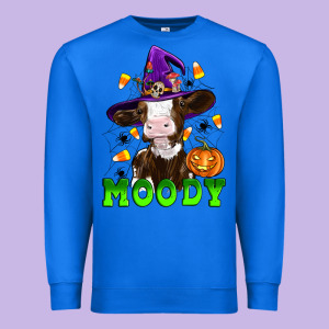 Moody Cow Premium Sweatshirt Designed By Artiststas