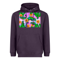 Plum Chameleon Heavyweight Hoodie - Artiststas