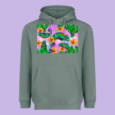 Chameleon Heavyweight Hoodie Designed By Artiststas
