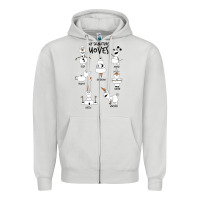 Dove Grey Frozen 2 Olaf My Signature Moves Zipper Hoodie - minhPixels