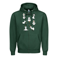 Sports Green Frozen 2 Olaf My Signature Moves Zipper Hoodie - minhPixels