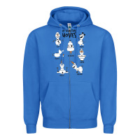 True Royal Frozen 2 Olaf My Signature Moves Zipper Hoodie - minhPixels
