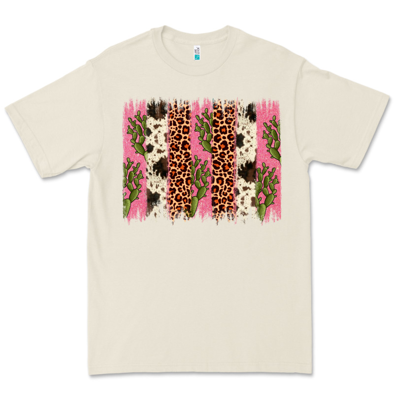 Cactus Leopard Cowhide Brush Stroke Premium Tee by Artiststas | Teevron