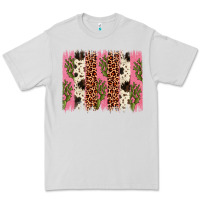 Dove Grey cactus leopard cowhide brush stroke Premium Tee - Artiststas