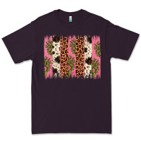 Plum cactus leopard cowhide brush stroke Premium Tee - Artiststas