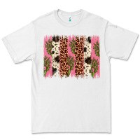 White cactus leopard cowhide brush stroke Premium Tee - Artiststas