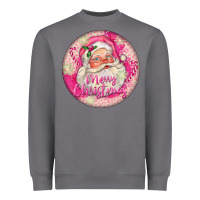 Pink Merry Christmas Santa Heavyweight Sweatshirt | Teevron