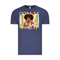 Vintage Denim summer vibes afro kid Vintage Tee - TumblerDesignByShophia