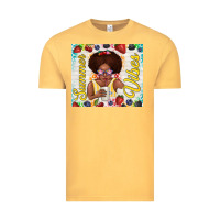 Vintage Mustard summer vibes afro kid Vintage Tee - TumblerDesignByShophia