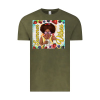 Vintage Olive summer vibes afro kid Vintage Tee - TumblerDesignByShophia