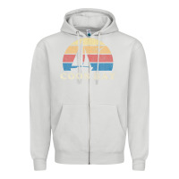 Dove Grey Coos Bay Or Vintage Sailboat 70S Throwback Sunset Zipper Hoodie - minhPixels