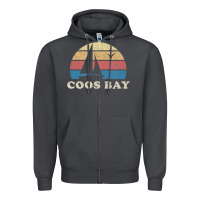 Smoke Coos Bay Or Vintage Sailboat 70S Throwback Sunset Zipper Hoodie - minhPixels