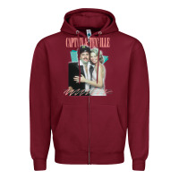 Burgundy Captain Tennille Retro Fan Art Design gift Zipper Hoodie - minhPixels