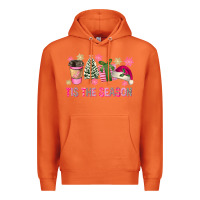 Carrot Pink Christmas Tis The Season Premium Hoodie - FaDigitalArtStudio