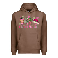 Chestnut Pink Christmas Tis The Season Premium Hoodie - FaDigitalArtStudio