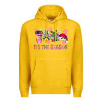 Lemon Pink Christmas Tis The Season Premium Hoodie - FaDigitalArtStudio