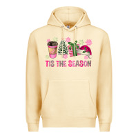 Pina Colada Pink Christmas Tis The Season Premium Hoodie - FaDigitalArtStudio