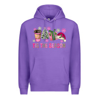 Purple Pink Christmas Tis The Season Premium Hoodie - FaDigitalArtStudio