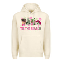 Tofu Pink Christmas Tis The Season Premium Hoodie - FaDigitalArtStudio