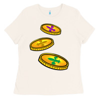 Bone louisiana coins Ladies Tee - BarkalooDesign