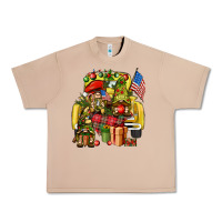 Burro Christmas army gnomes truck 4th of july Urban Heavy Tee - HowdyJamesFarm