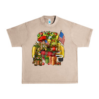 French Oak Christmas army gnomes truck 4th of july Urban Heavy Tee - HowdyJamesFarm