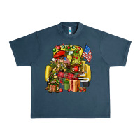Midnight Navy Christmas army gnomes truck 4th of july Urban Heavy Tee - HowdyJamesFarm