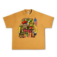 Peanut Butter Christmas army gnomes truck 4th of july Urban Heavy Tee - HowdyJamesFarm