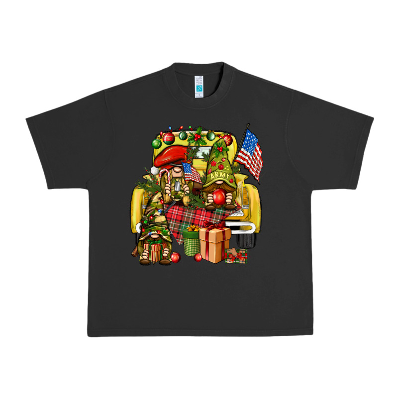 Christmas Army Gnomes Truck 4th Of July Urban Heavy Tee by HowdyJamesFarm | Teevron