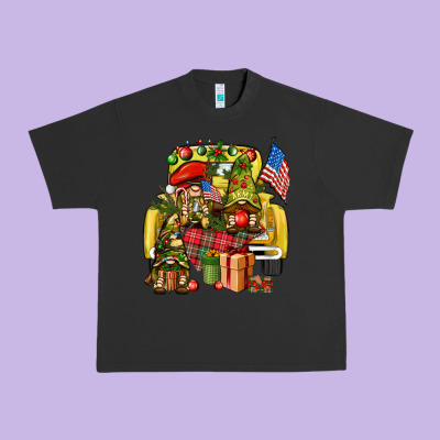 Christmas Army Gnomes Truck 4th Of July Urban Heavy Tee Designed By Howdyjamesfarm