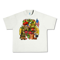 Pistachio Christmas army gnomes truck 4th of july Urban Heavy Tee - HowdyJamesFarm