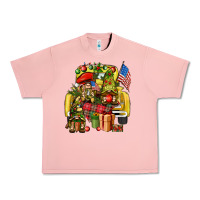 Salmon Christmas army gnomes truck 4th of july Urban Heavy Tee - HowdyJamesFarm