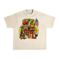 Sandshell Christmas army gnomes truck 4th of july Urban Heavy Tee - HowdyJamesFarm
