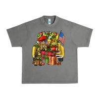 Tornado Christmas army gnomes truck 4th of july Urban Heavy Tee - HowdyJamesFarm