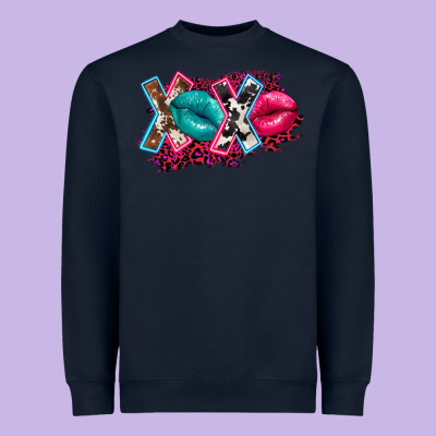 Western Xoxo Heavyweight Sweatshirt Designed By Fadigitalartstudio