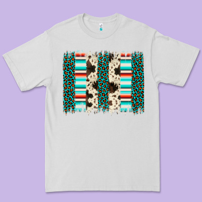 Leopard Cowhide Brush Stroke Premium Tee Designed By Artiststas