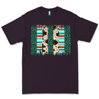Plum leopard cowhide brush stroke Premium Tee - Artiststas