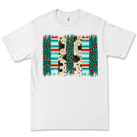 White leopard cowhide brush stroke Premium Tee - Artiststas