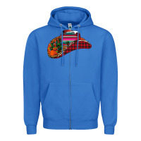 True Royal Christmas Cowboy Zipper Hoodie - CowhideDigitalArt