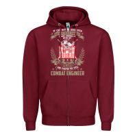Burgundy combat engineer  , it can not be inherited or purchase Zipper Hoodie - minhPixels