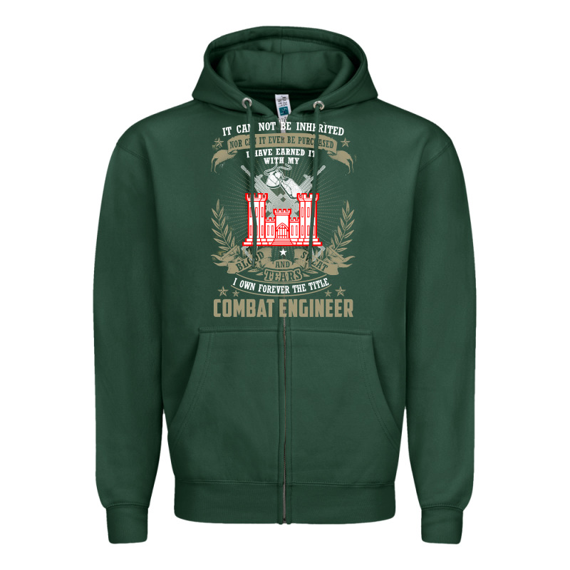 Combat Engineer  , It Can Not Be Inherited Or Purchase Zipper Hoodie by minhPixels | Teevron