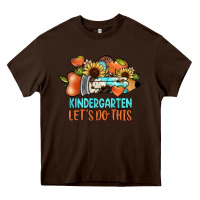 Chocolate Brown kindergarten let's do this Heavy Core Tee - JahusDesignShop